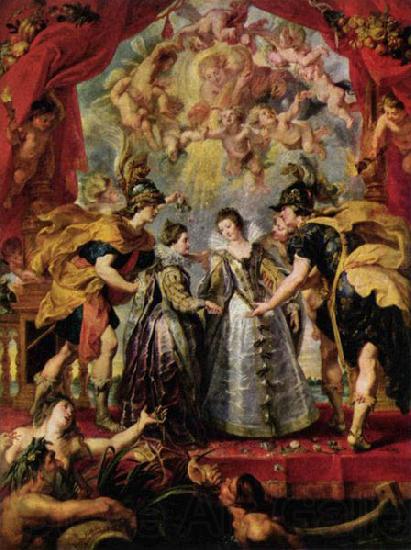 Peter Paul Rubens The Exchange of Princesses Spain oil painting art